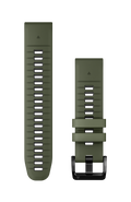 Correas de reloj QuickFit® 22  Silicona grafito/verde