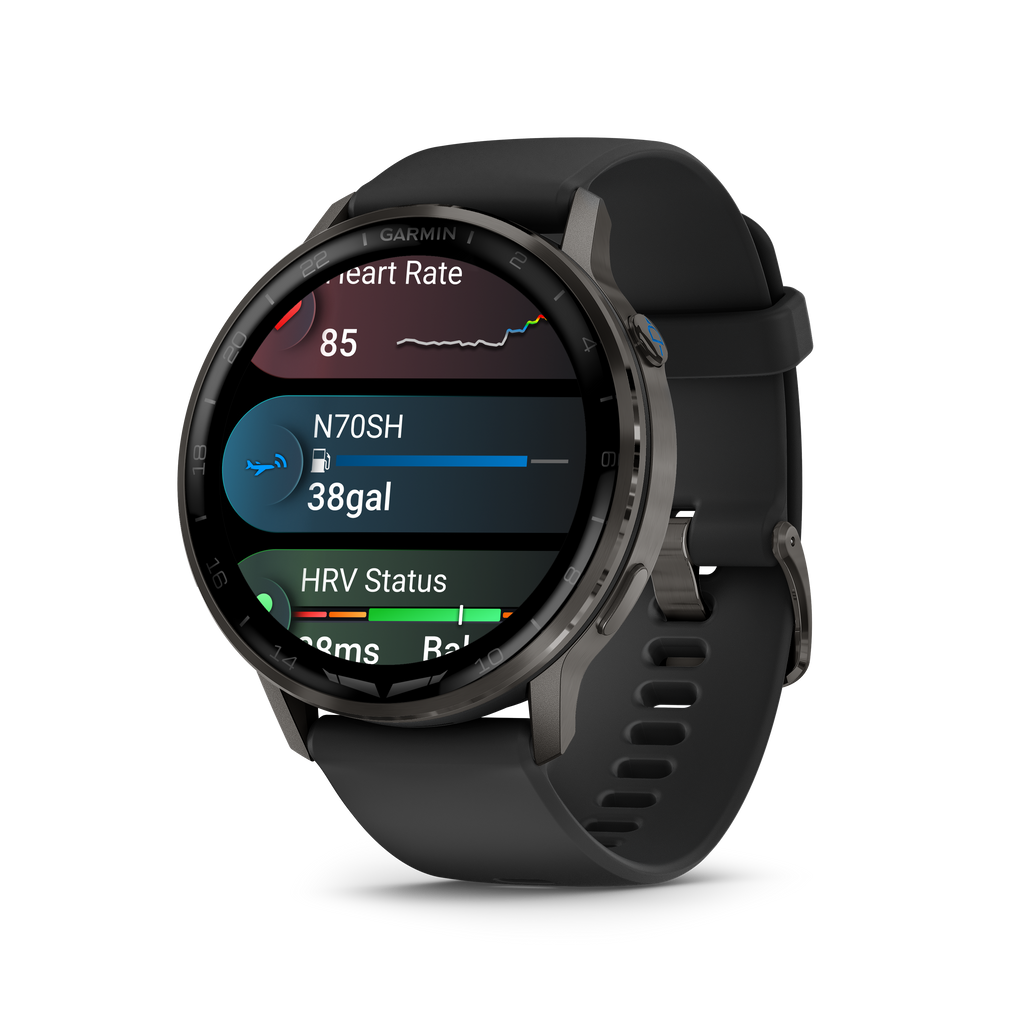Garmin D2™ Air X15 color pizarra con correa de silicona negra