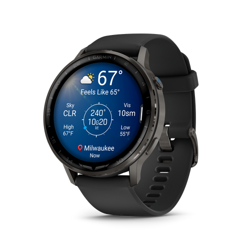 Garmin D2™ Air X15 color pizarra con correa de silicona negra
