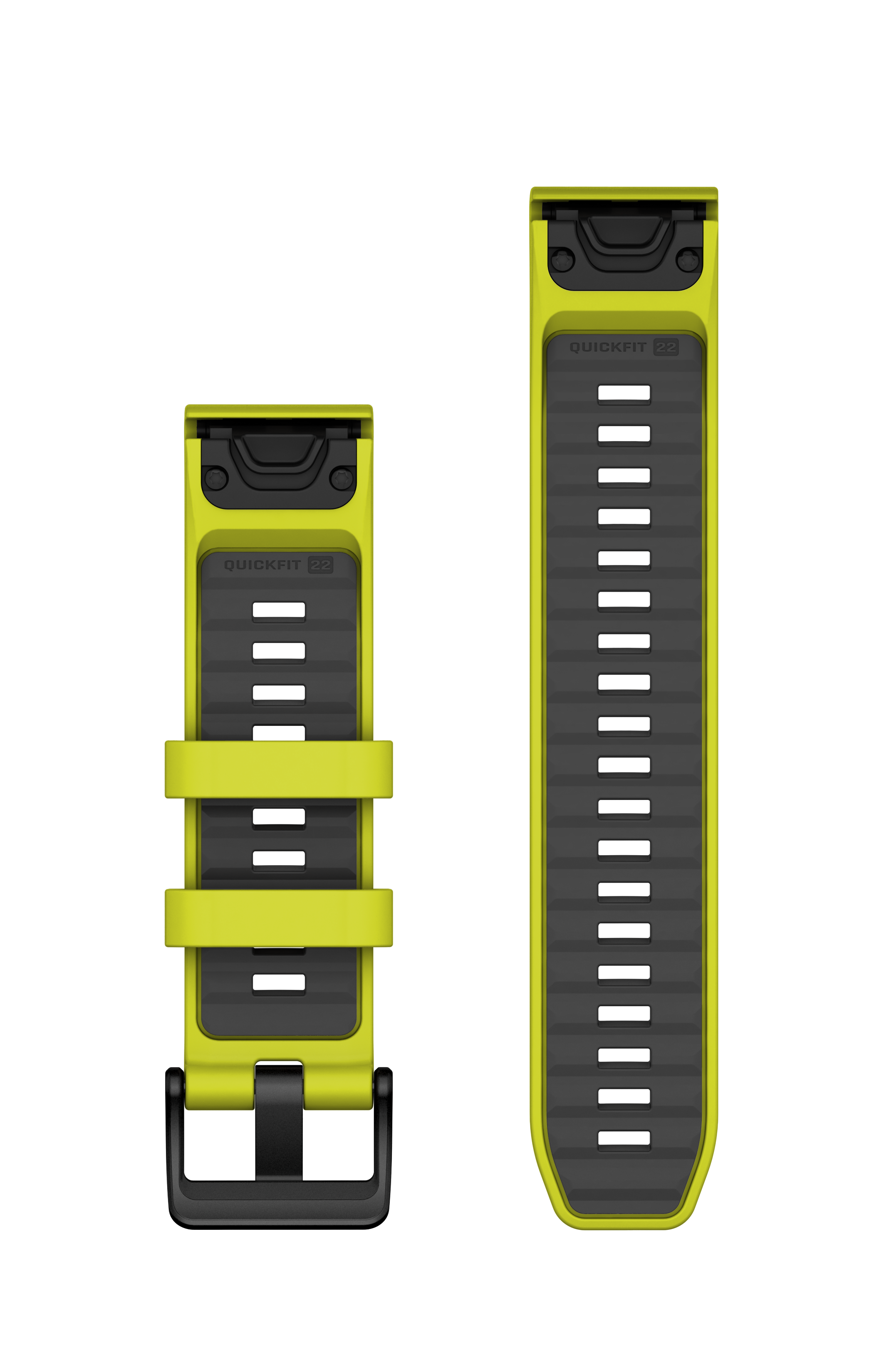 Correas de reloj QuickFit® 22  Silicona Amarilla