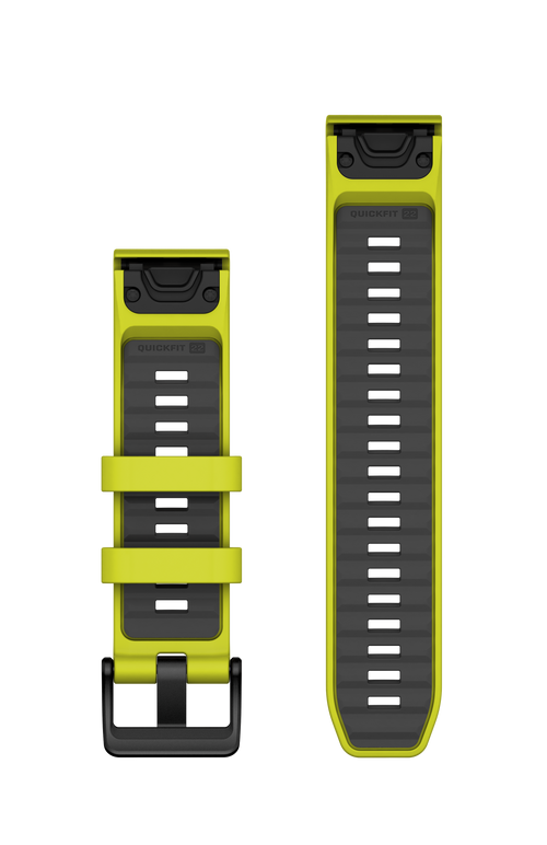 Correas de reloj QuickFit® 22  Silicona Amarilla