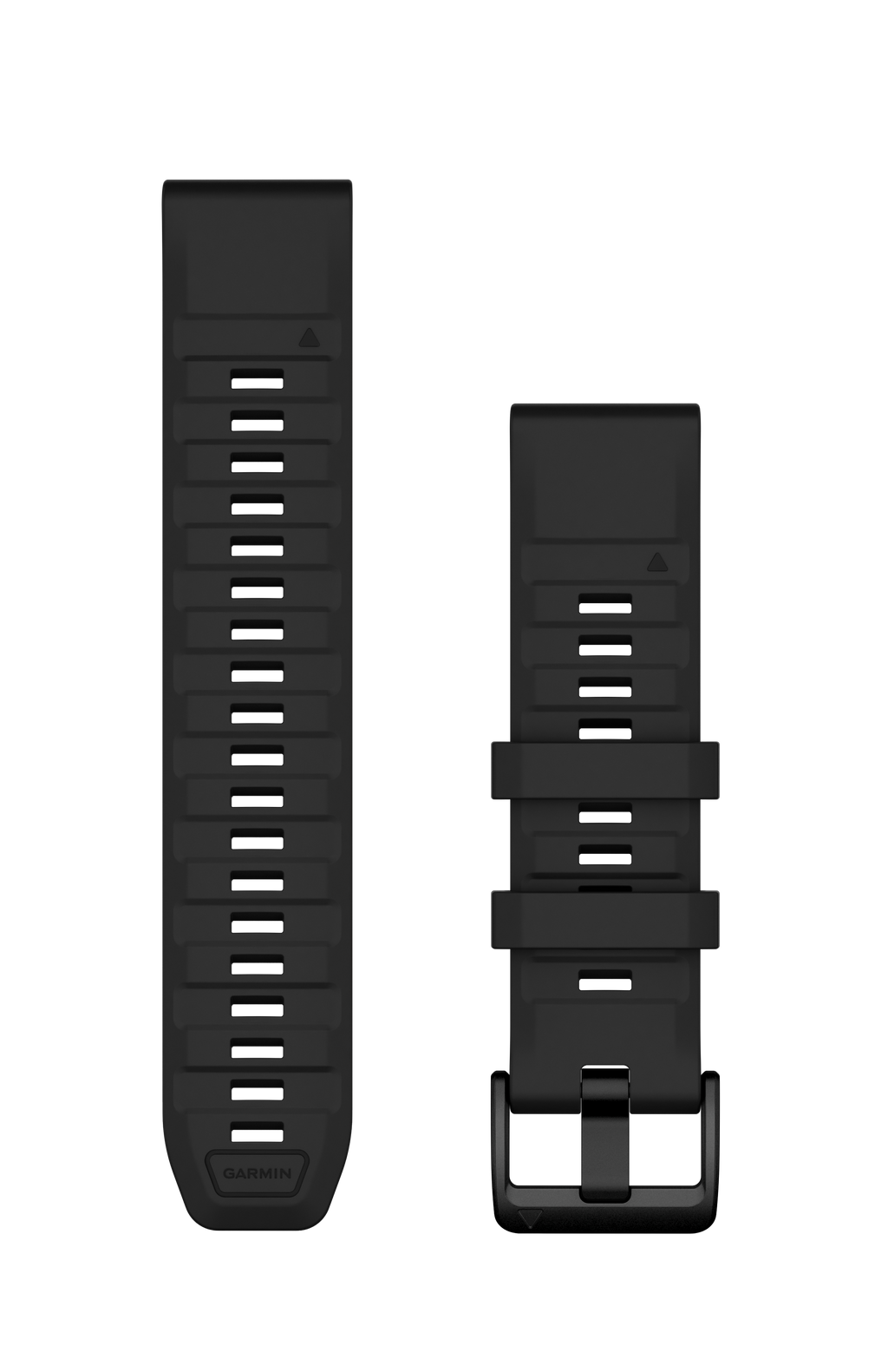 Correas de reloj QuickFit® 22 Correa de silicona negra