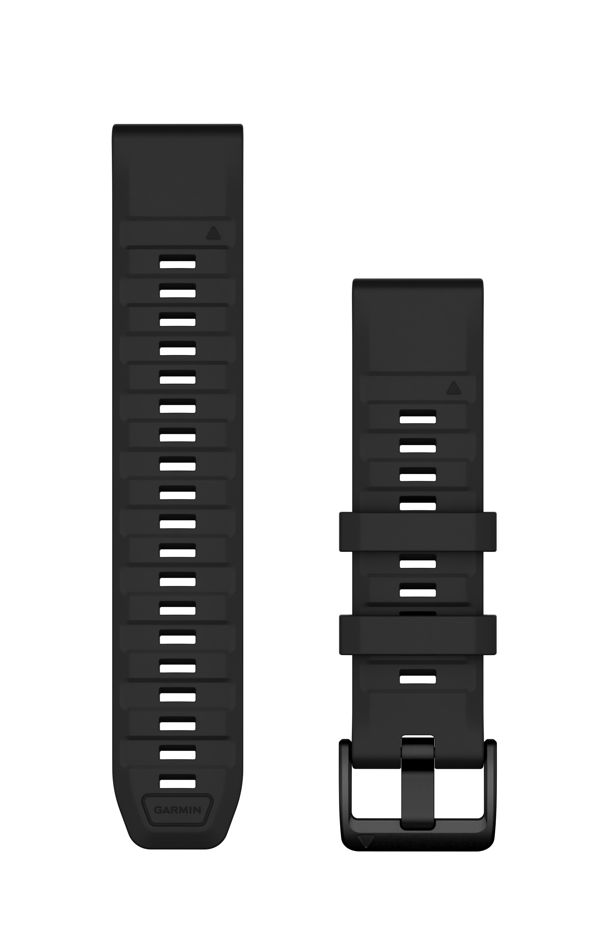 Correas de reloj QuickFit® 22 Correa de silicona negra