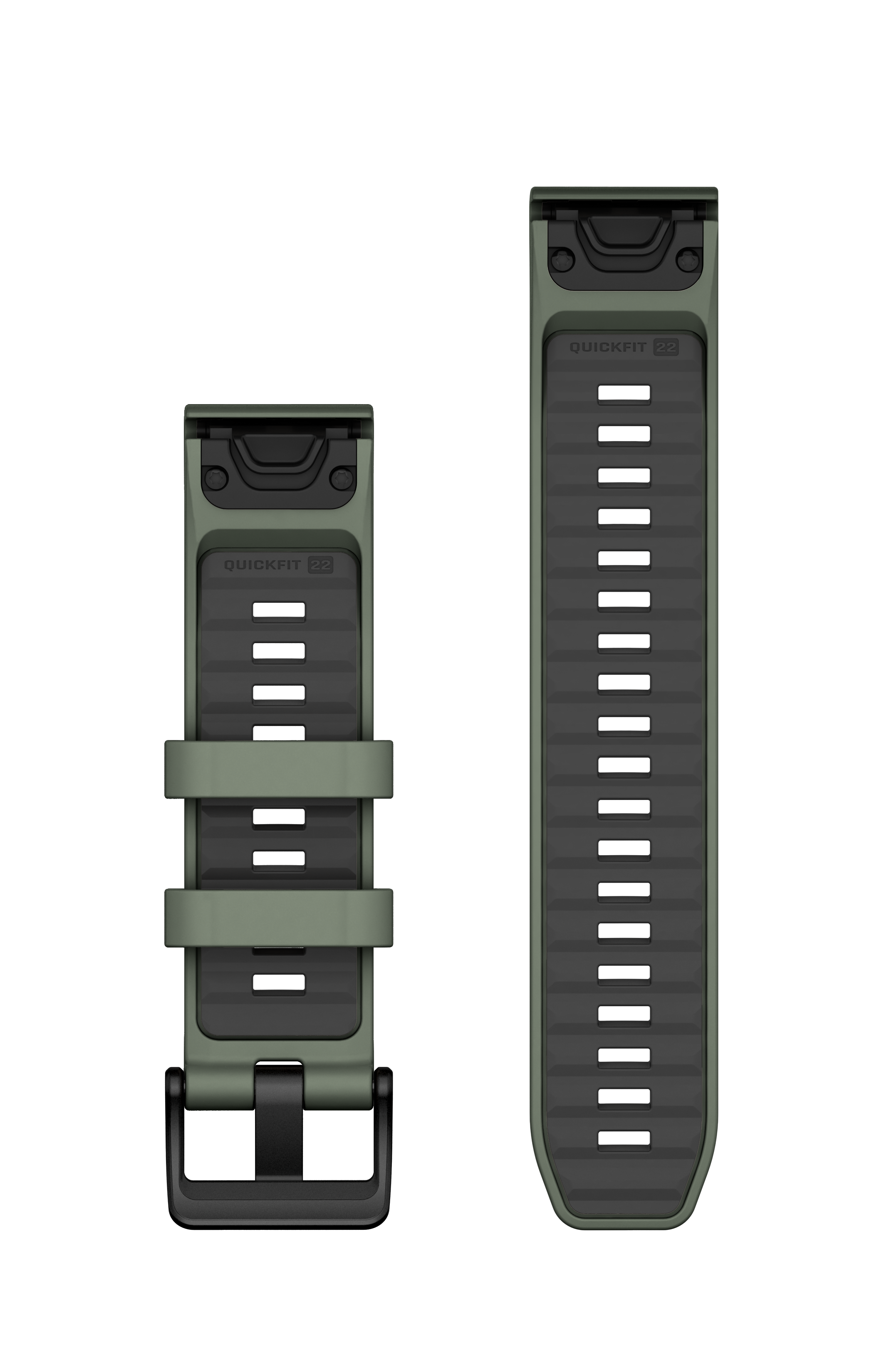 Correas de reloj QuickFit® 22  Silicona verde claro