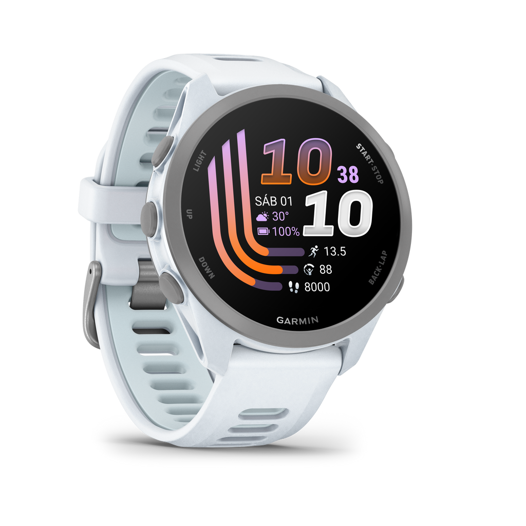Forerunner® 170 Blanco con correa en blanco /azul