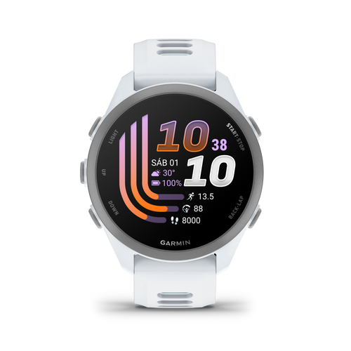Forerunner® 170 Blanco con correa en blanco /azul