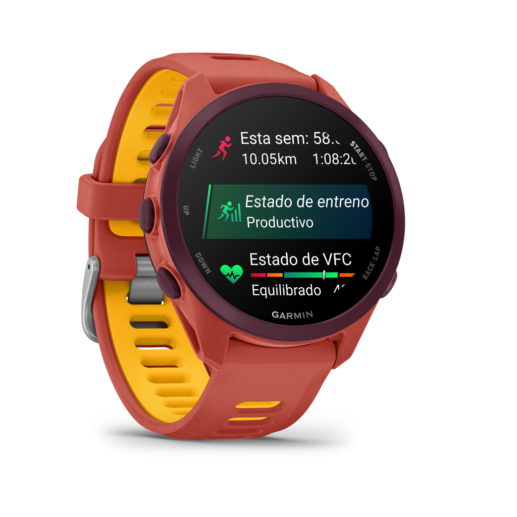 Forerunner® 170 Music Rojo rosa con correa en rojo rosa/mango