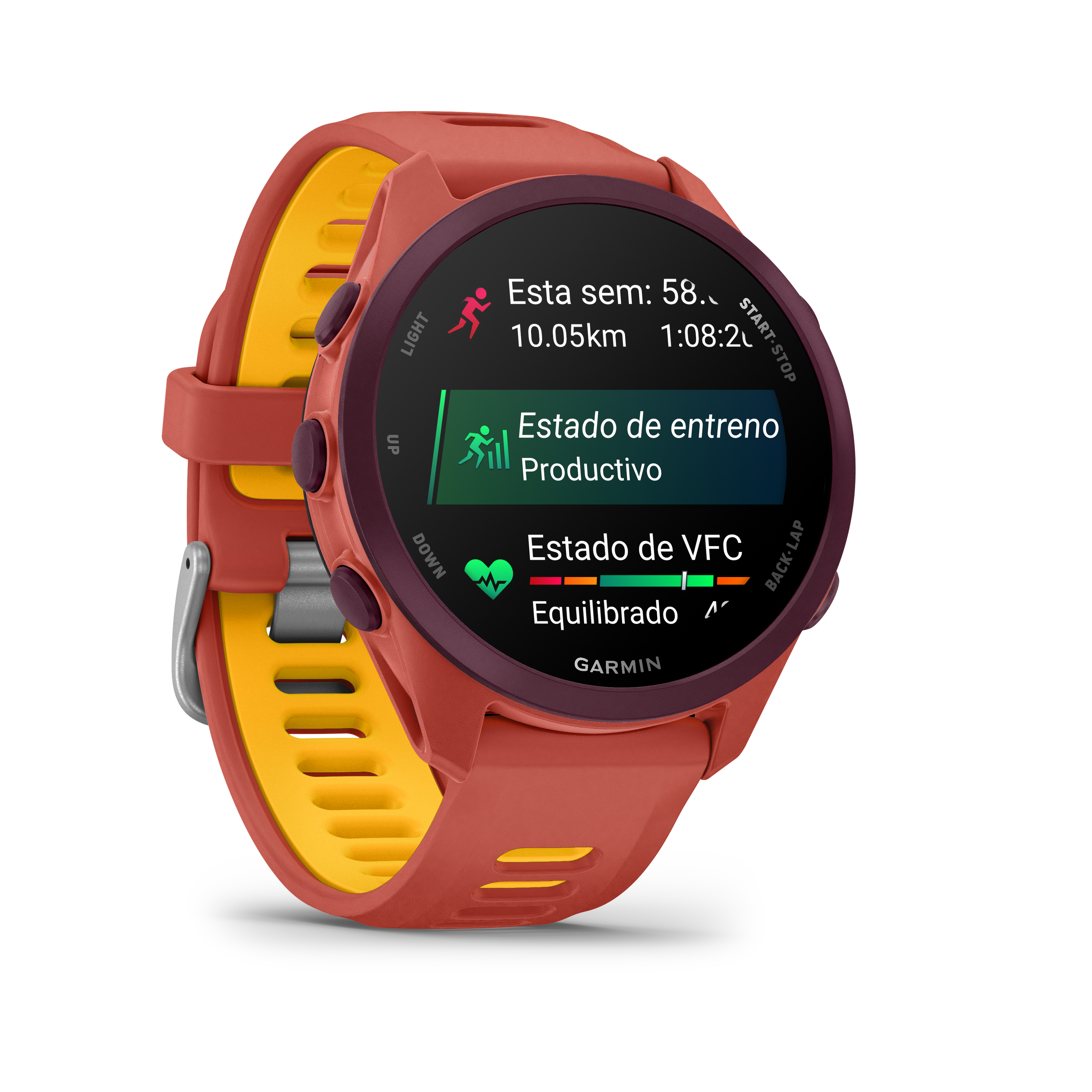 Forerunner® 170 Music Rojo rosa con correa en rojo rosa/mango