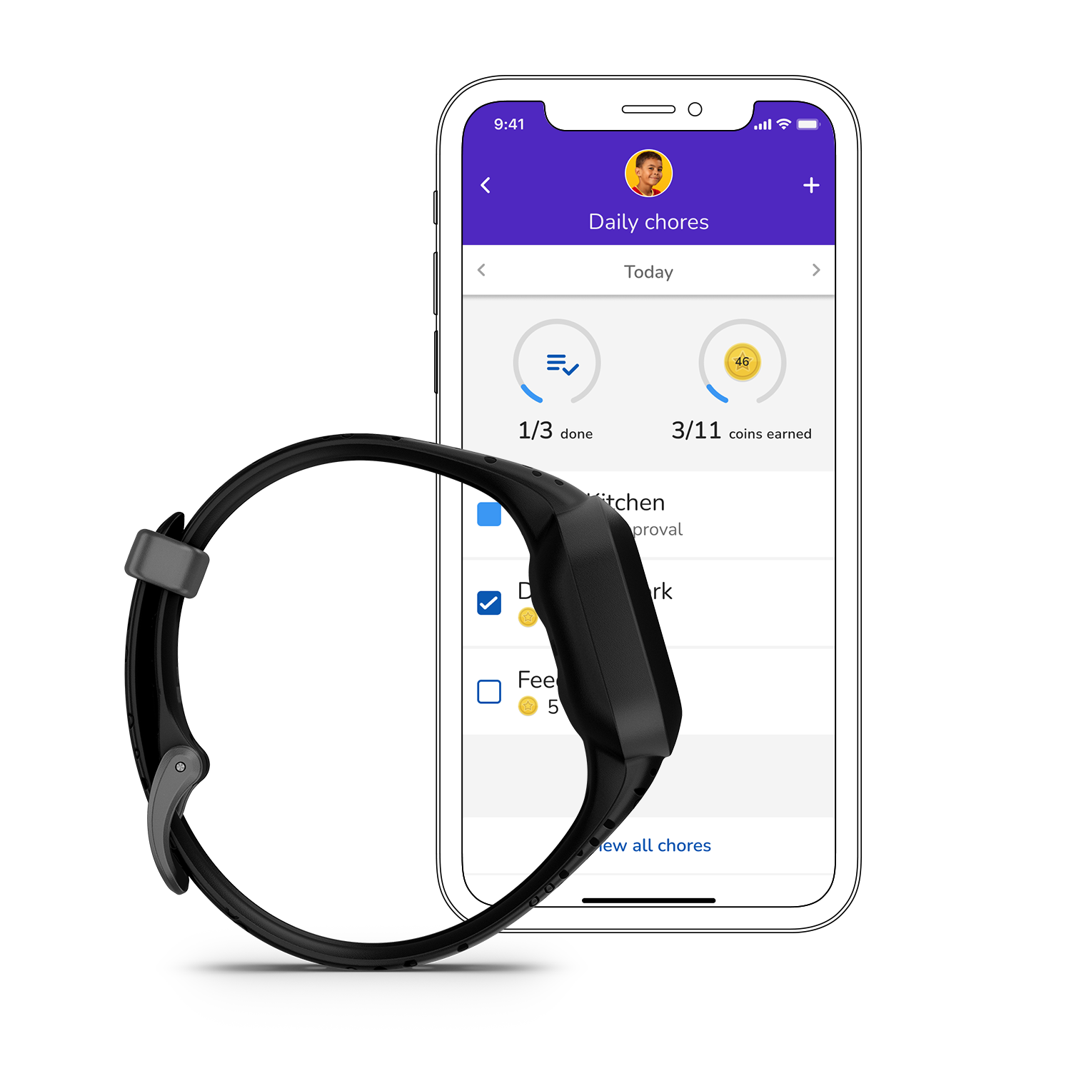 Garmin vívofit jr. 3 negro cosmico