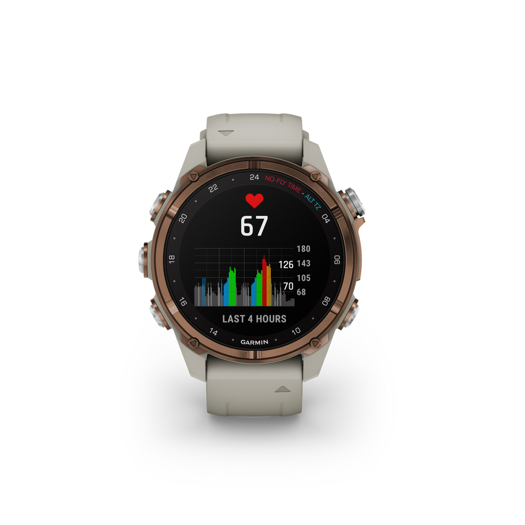 Garmin Descent Mk3i – 43 mm bronce con correa de silicona en gris francés
