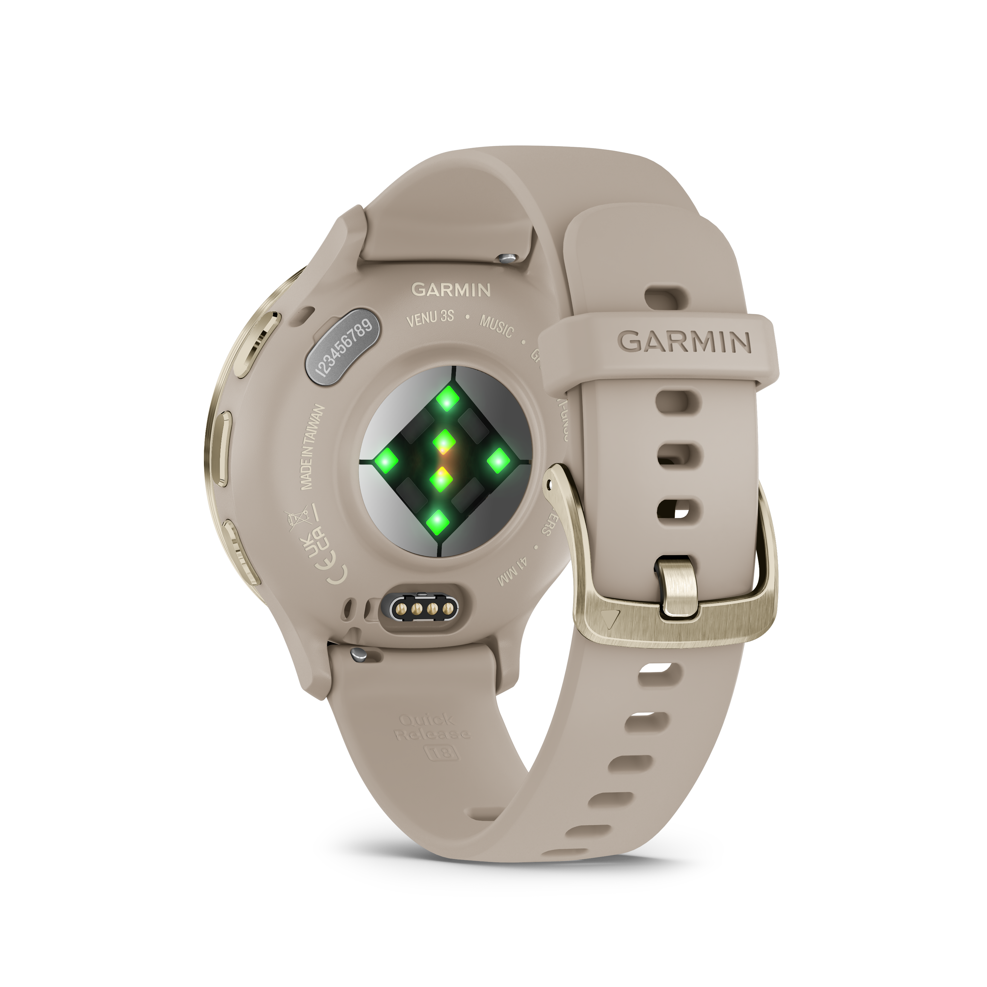 Garmin Venu 3S Gris Francés con Visel Dorado