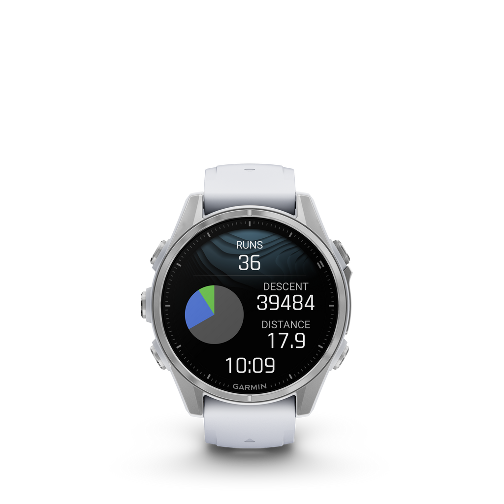 Garmin fēnix 8 – 43 mm, AMOLED blanco