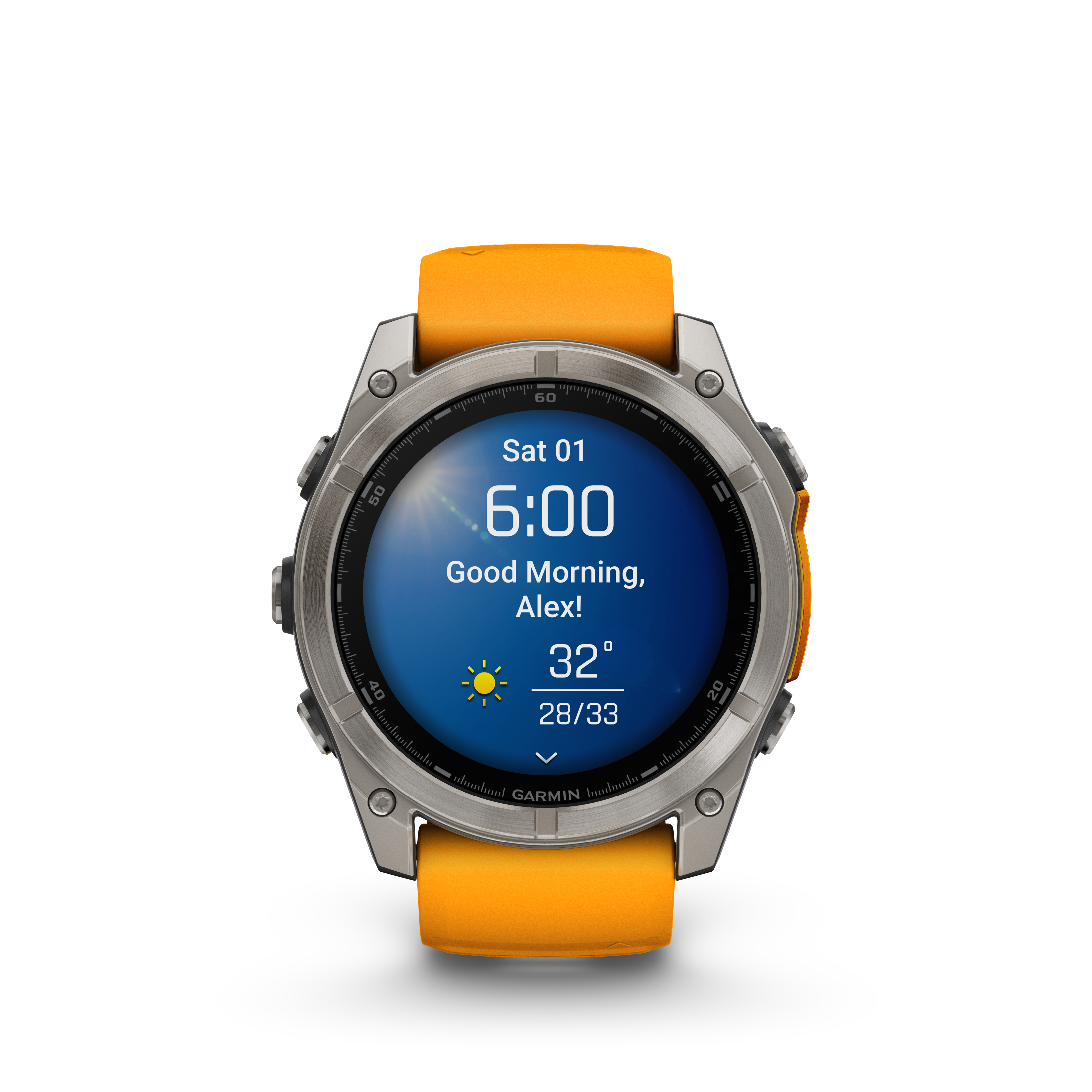 Garmin fēnix 8 – 51 mm, AMOLED Zafiro grafito/naranja