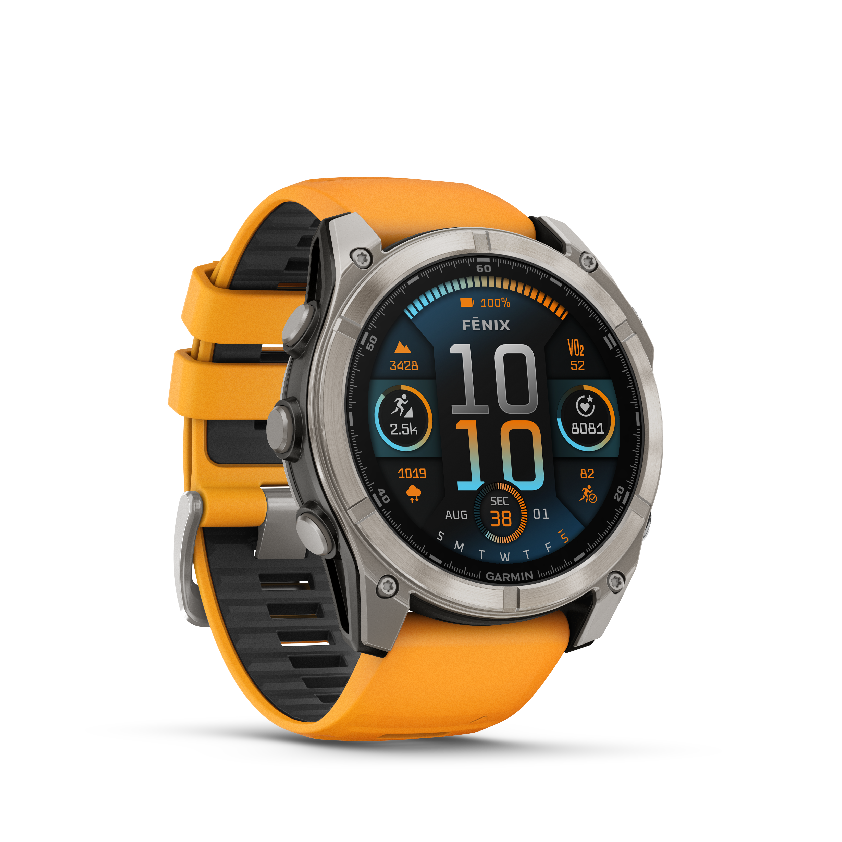 Garmin fēnix 8 – 51 mm, AMOLED Zafiro grafito/naranja
