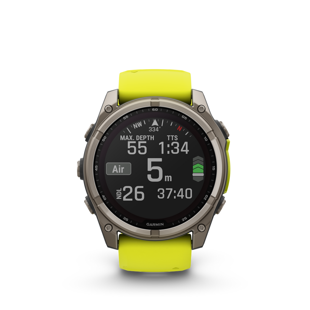 Garmin fēnix 8 – 51 mm, Solar Zafiro amarilla/grafito