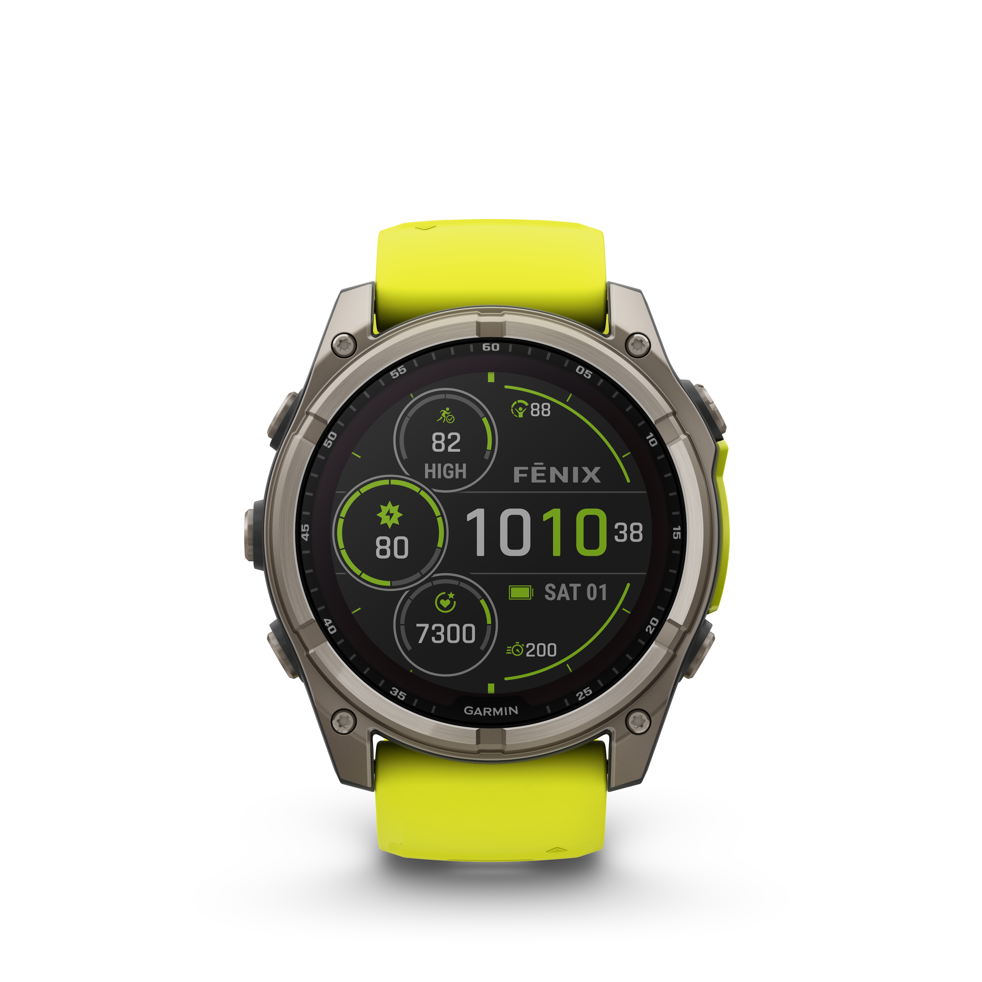 Garmin fēnix 8 – 51 mm, Solar Zafiro amarilla/grafito