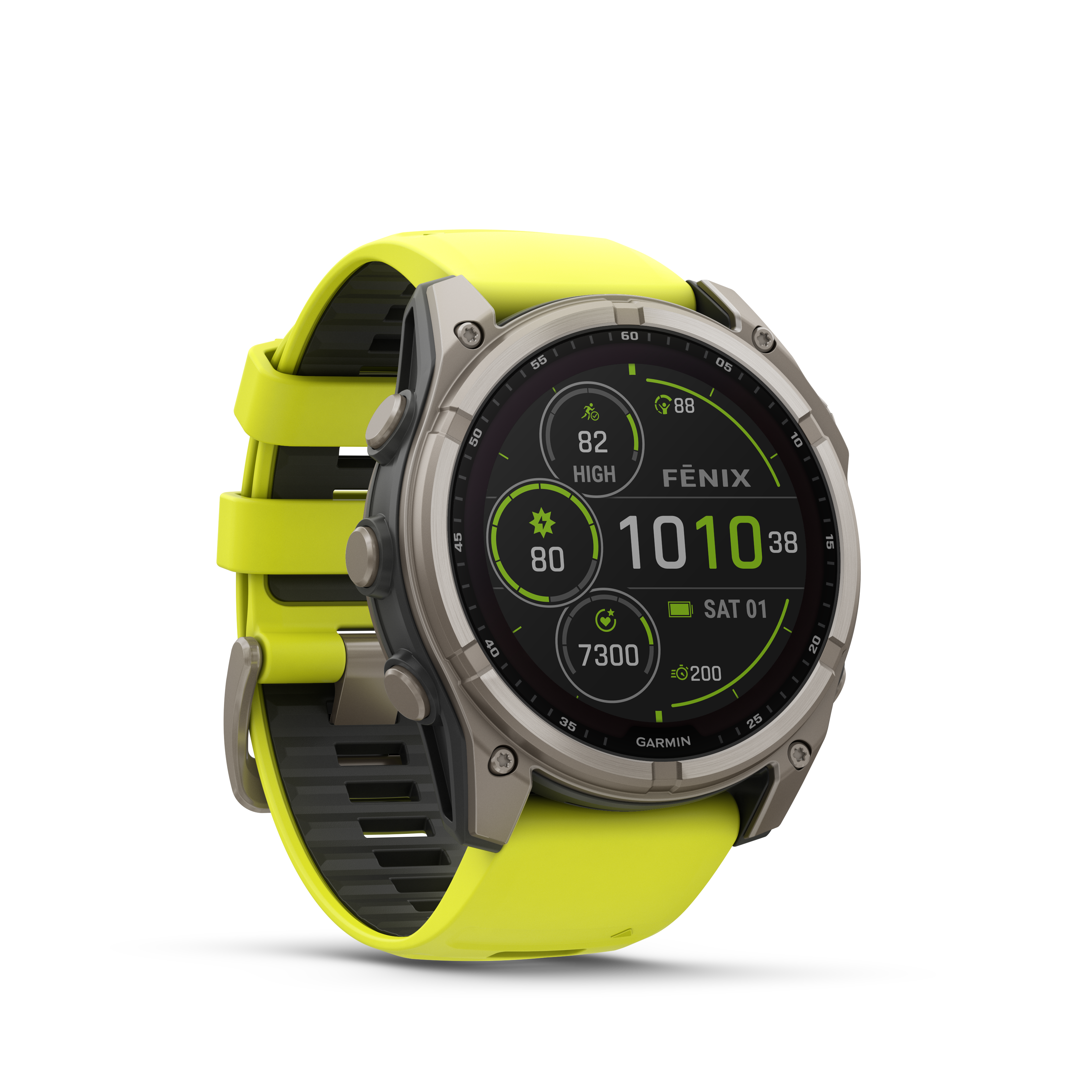 Garmin fēnix 8 – 51 mm, Solar Zafiro amarilla/grafito