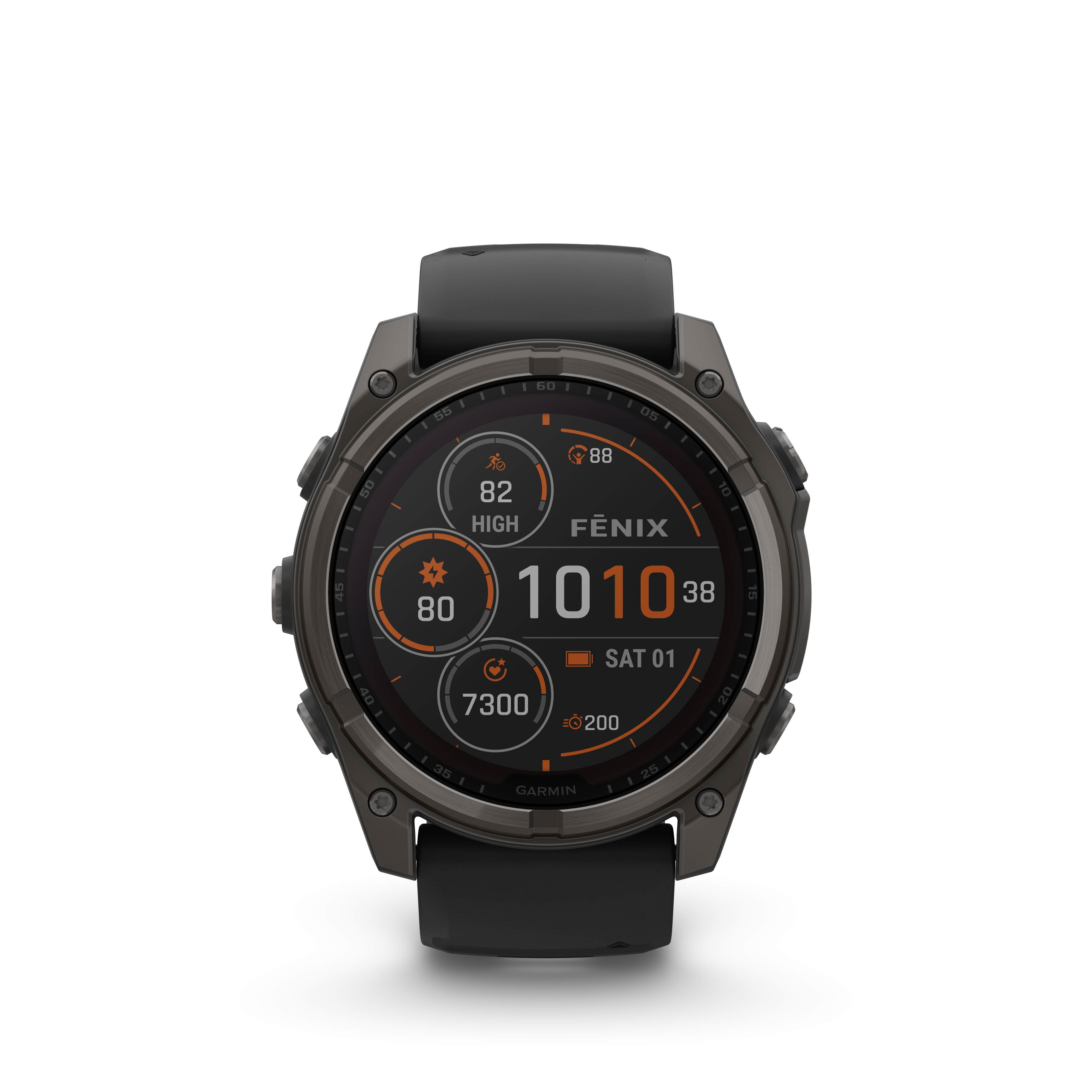 Garmin fēnix 8 – 51 mm, Solar Zafiro negro/gris