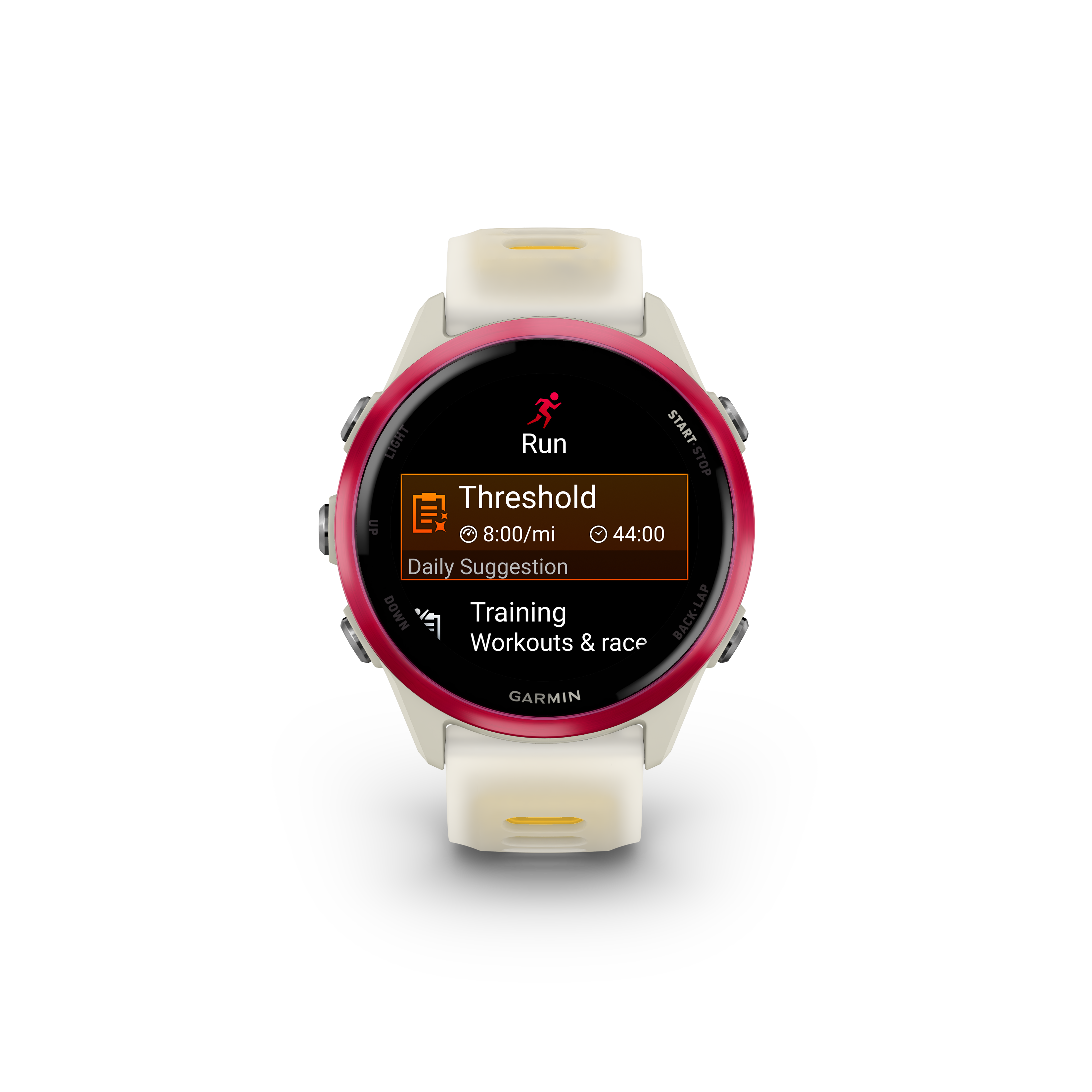 Garmin Forerunner 570 hueso/mango/frambuesa 42mm