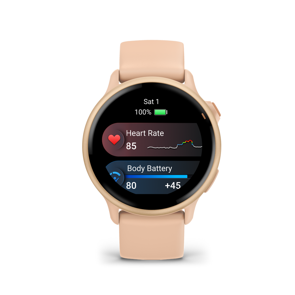 Garmin vívoactive 6 Amanecer rosa metálico