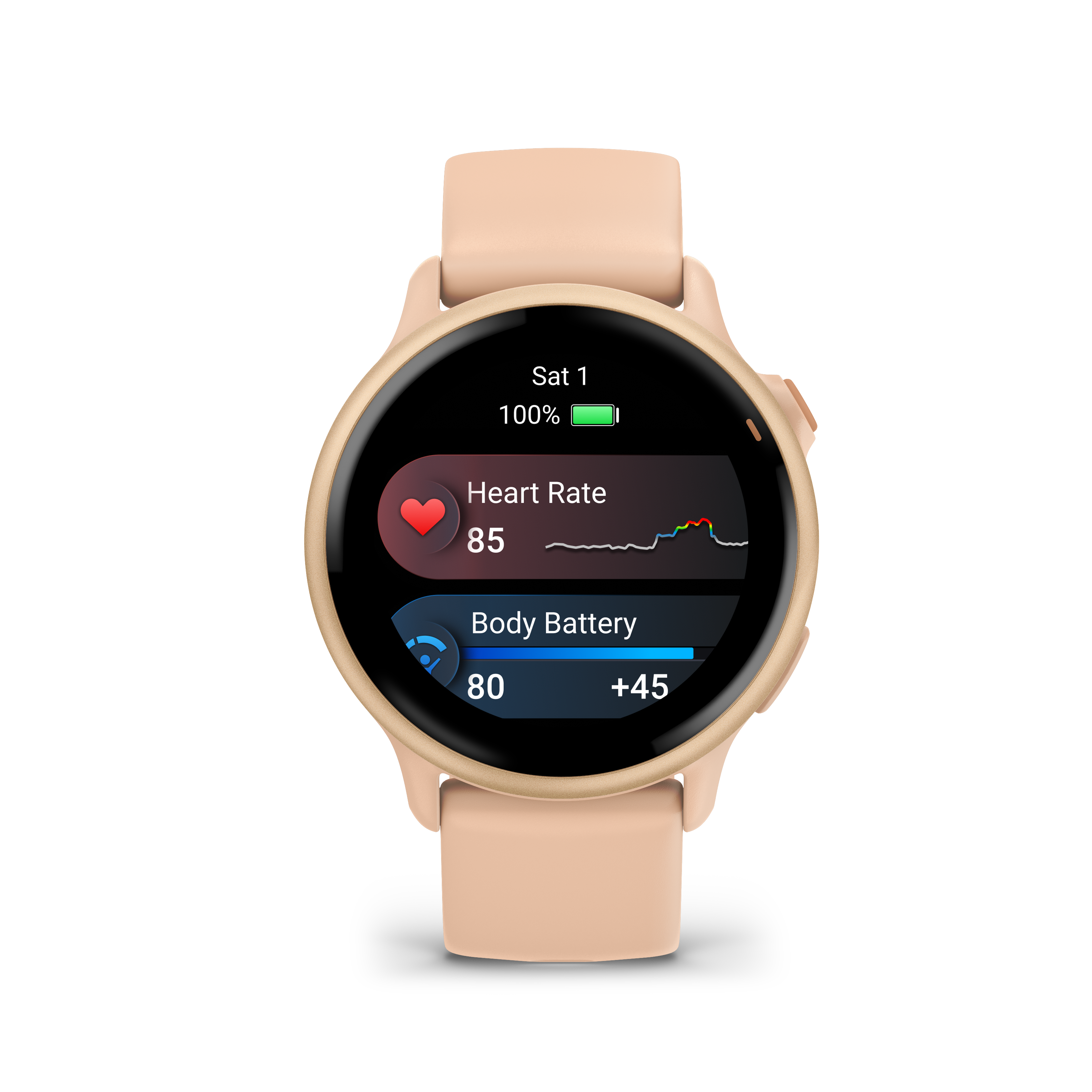 Garmin vívoactive 6 Amanecer rosa metálico