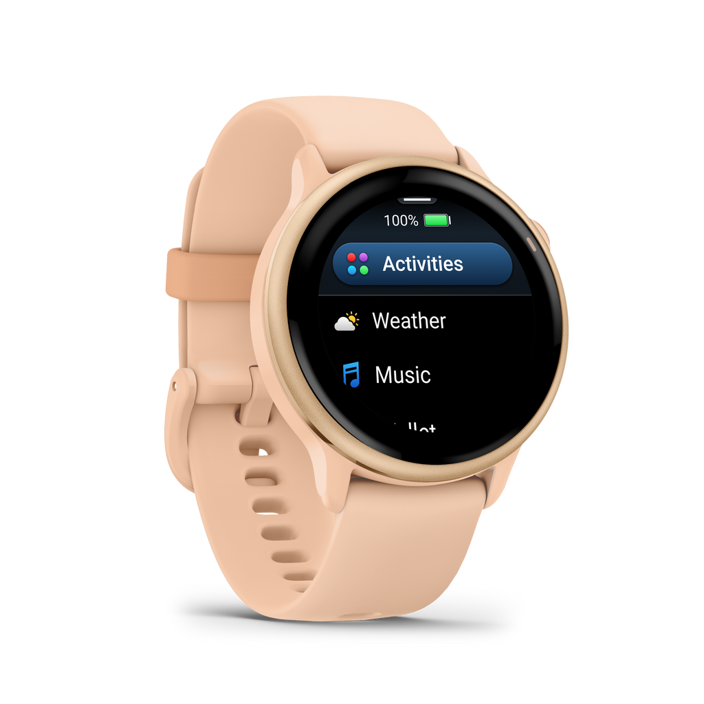 Garmin vívoactive 6 Amanecer rosa metálico
