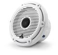 JL Audio M6-770X-C-GwGw Altavoces coaxiales marinos de 7,7 pulgadas (196 mm), anillo de ajuste blanco brillante, rejilla clásica blanca brillante, malla de tweeter negra