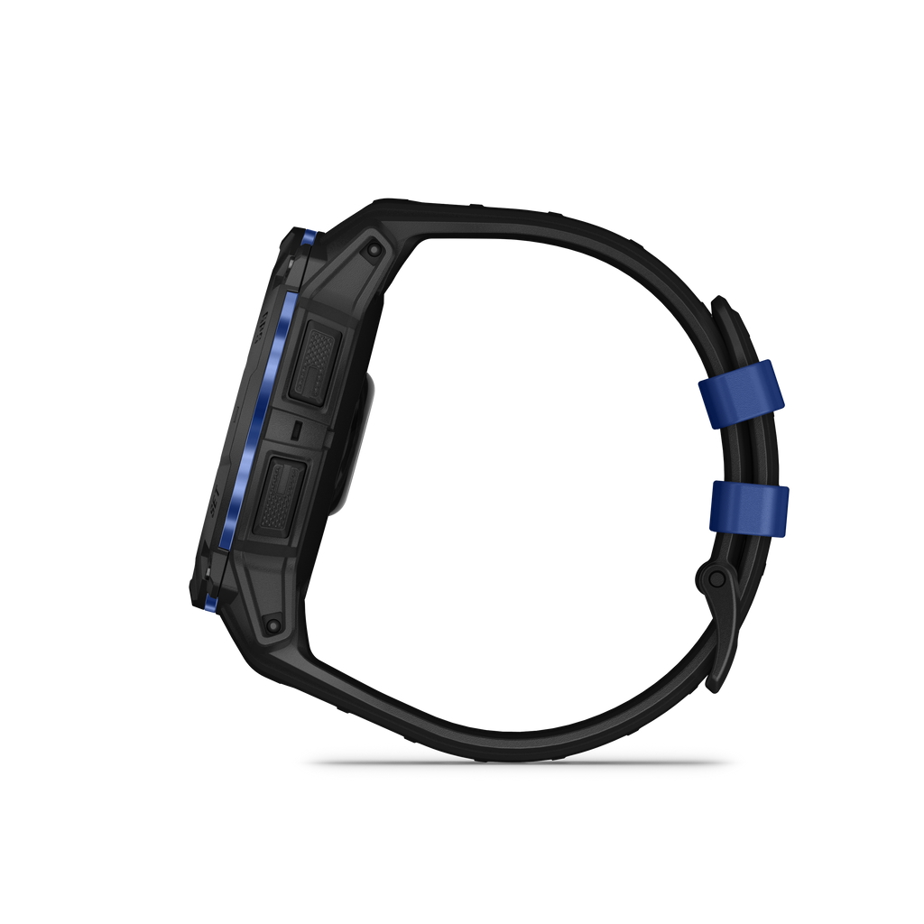Garmin Instinct 3 – 50 mm, AMOLED Negro con correa de color negro/azul rayo